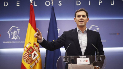 Rueda de prensa del presidente de Ciudadanos, Albert Rivera, para exigir al Gobierno que convoque elecciones generales / Eduardo Parra. EUROPA PRESS