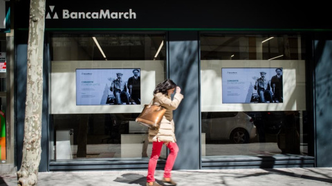 Sucursal de Banca March en Madrid. E.P.