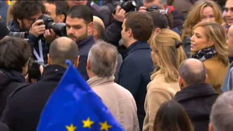 PP, Ciudadanos y Vox juntos en la manifestaciÃ³n contra SÃ¡nchez