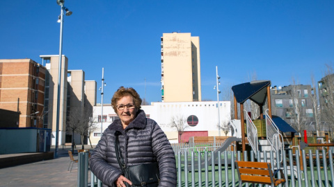 Carmen Galindo, presidenta de la Plataforma d'Entitats de La Mina. BRU AGUILÓ.