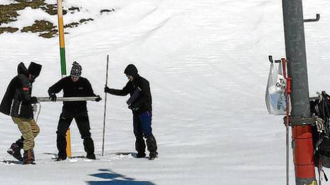 Actividades de medición en los Pirineos | COnfederación Hidrográfica del Ebro