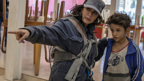 Nadine Labaki durante el rodaje.