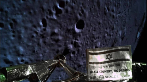 La sonda espacial israelí 'Beresheet' se estrella en la superficie lunar. SpaceIL