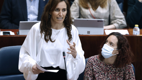 (17/03/2022) Mónica García (Más Madrid) interviene este jueves en la asamblea autonómica.