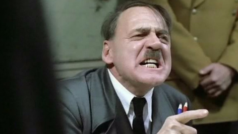 El actor Bruno Ganz interpreta a Hitler en 'El hundimiento'.