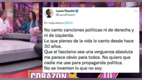 Laura Pausini responde a la polémica por negarse a cantar el 'Bella Ciao' y se vuelve a liar en Twitter