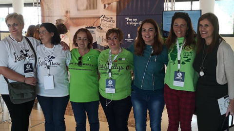 Participantes en el I Congreso Kellys Unión Tenerife, en Adeje. / LAS KELLYS DE LANZAROTE