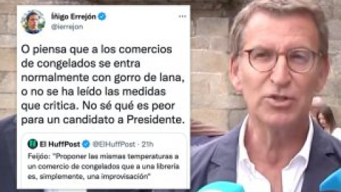 Críticas a Feijóo por su bulo sobre el plan de ahorro energético: "Está a dos fotos en una tienda de congelados de hacer bueno a Casado"