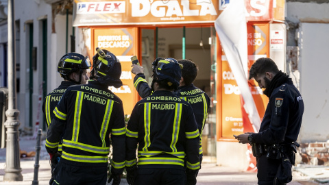 Bomberos de Madrid en una fotografía de archivo