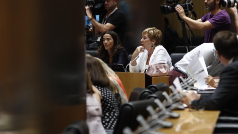 La presidenta de la comisión del Pacto de Toledo, Celia Villalobos, en una reunión del grupo parlamentario del PP. E.P./  Eduardo Parra