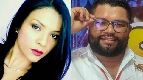 Los periodistas Dilia Contreras y Leiner Moreno, asesinados a tiros al volver de una cobertura en Colombia.