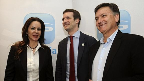 Pablo Casado y Silvia Clemente. EFE