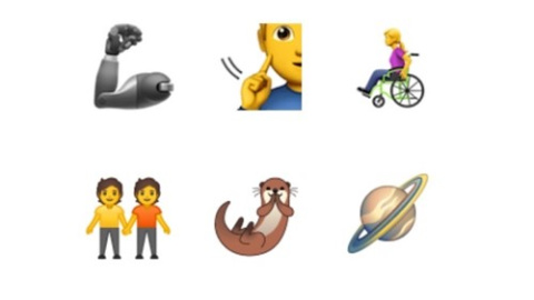 Algunos de los 'emojis' incluidos en la lista de 2019./UNICODE