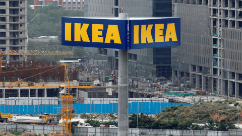 El cartel de una tienda de IKEA, en la localidad india de Hyderabad. REUTERS/Danish Siddiqui