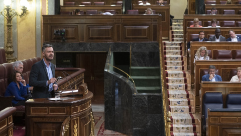 15/09/2022-El portavoz parlamentario del PSOE, Felipe Sicilia, interviene en una sesión plenaria, en el Congreso de los Diputados, a 15 de septiembre de 2022, en Madrid (España).