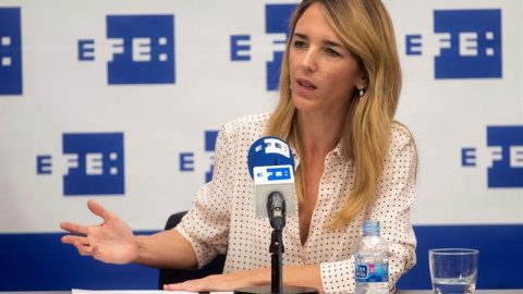 Álvarez de Toledo durante la rueda de prensa organizada por EFE este viernes / EFE