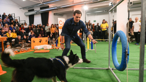 El presidente de Ciudadanos y candidato a la presidencia del Gobierno, Albert Rivera, participa en un encuentro sobre bienestar animal, en Madrid. EFE/ Fernando Villar