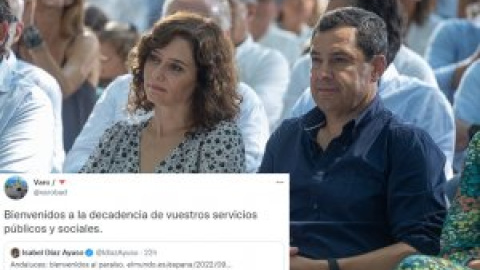 Ayuso celebra la supresión del impuesto de patrimonio en Andalucía y le llueven las críticas: "Bienvenidos al paraíso... fiscal"