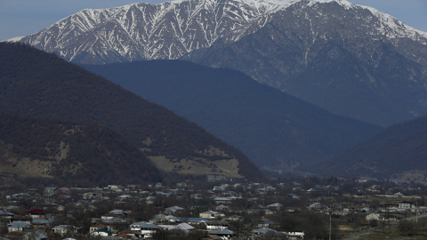 Pankisi, ciudad de Georgia donde se han dado las protestas por la central hidroeléctrica. REUTERS/DAVID MDZINARISHVILI