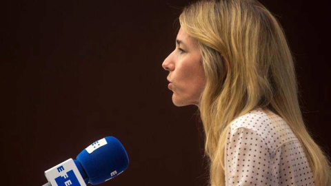 Cayetana Álvarez de Toledo durante una entrevista con la Agencia EFE durante la campaña. (EFE)