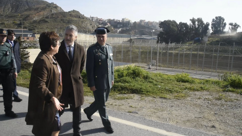 Marlaska visita la frontera de El Tarajal en Ceuta