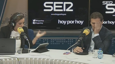 Albert Rivera, durante la entrevista con Pepa Bueno.