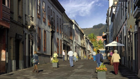 Imagen de una calle de La Laguna, en Tenerife. ARCHIVO/EP