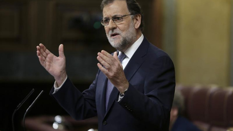 El expresidente del Gobierno Mariano Rajoy en el Congreso. EFE/Archivo