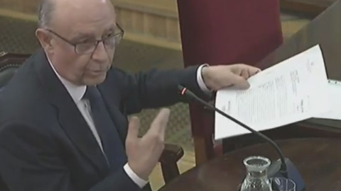 Montoro durante su declaración en el juicio al 'procés'.