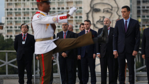 El presidente del Gobierno de España, Pedor Sánchez, en un acto institucional en La Habana (Cuba). REUTERS/Alexandre Meneghini