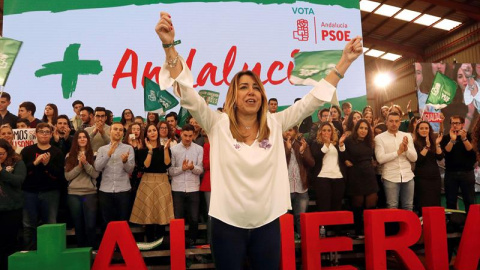 La presidenta del Gobierno de Andalucía y candidata a la reelección, Susana Díaz./EFE