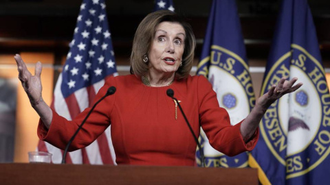 La presidenta de la Cámara de Representantes de EEUU, Nancy Pelosi