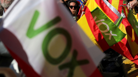 Manifestación en Barcelona de Vox. REUTERS/Sergio Perez