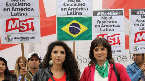 mujeres protesta Bolsonaro Brasil