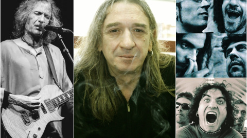 Robe Iniesta, Rosendo Mercado, Platero y Tú y Reincidentes, exponentes del rock urbano.