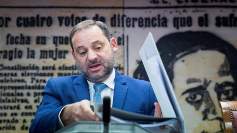 José Luis Ábalos en la Comisión de Industria del Senado donde explicó los cambios necesarios para evitar que la gente se suicide cuando vaya a ser desahuciada | Luca Piergiovanni / EFE