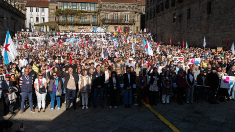 Concentración por el gallego Santiago