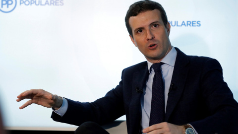 El presidente del PP, Pablo Casado, en una entrevista con Efe | EFE