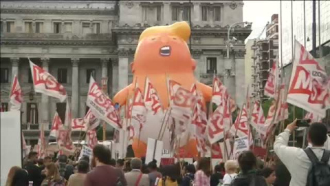 Argentina recibe a los lÃ­deres mundiales del G-20 con protestas en las calles