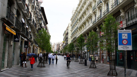 La madrileña Calle Arenal, que va desde la Puerta del Sol hasta la Plaza de Ópera