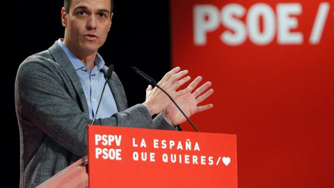 Pedro Sánchez, este sábado en un acto en Alicante / EFE.