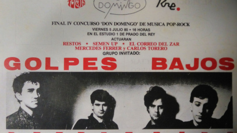 Entrada de un concierto de Golpes Bajos.