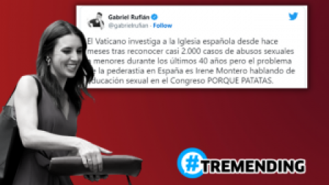 La extrema derecha se lanza a atacar a Irene Montero con un bulo sobre la pederastia y Rufián recuerda los abusos de la "Iglesia española"