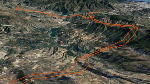 Simulación cartográfica de la extensión del proyecto./Plataforma Dí No a las Torres