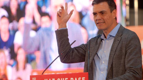 El presidente del Gobierno y candidato por el PSOE a la reelección, Pedro Sánchez. - EFE