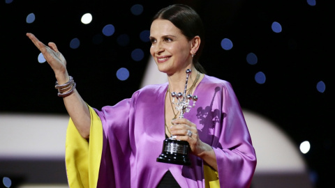 Juliette Binoche recogió el Premio Donostia.