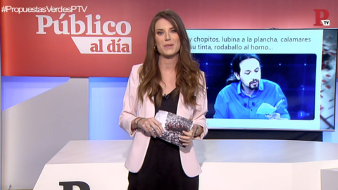 Nùria Martínez en el informativo 'Público al Día' del 23 de abril de 2019.