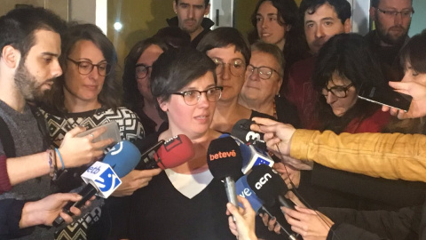 Mireia Boya, portaveu del secretariat nacional de la CUP, després del consell polític en què s'ha decidit no anar al 28-A. CUP