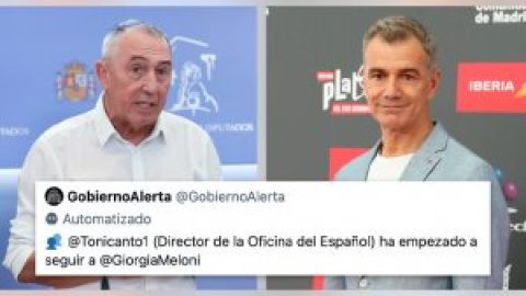 El aplaudido tuit de Joan Baldoví tras ver que Toni Cantó sigue a Giorgia Meloni: "Preparando la Oficina del Italiano"