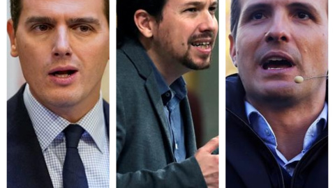 Rivera, Iglesias y Casado han mostrado posiciones diversas sobre el acuerdo alcanzado.